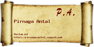 Pirnaga Antal névjegykártya